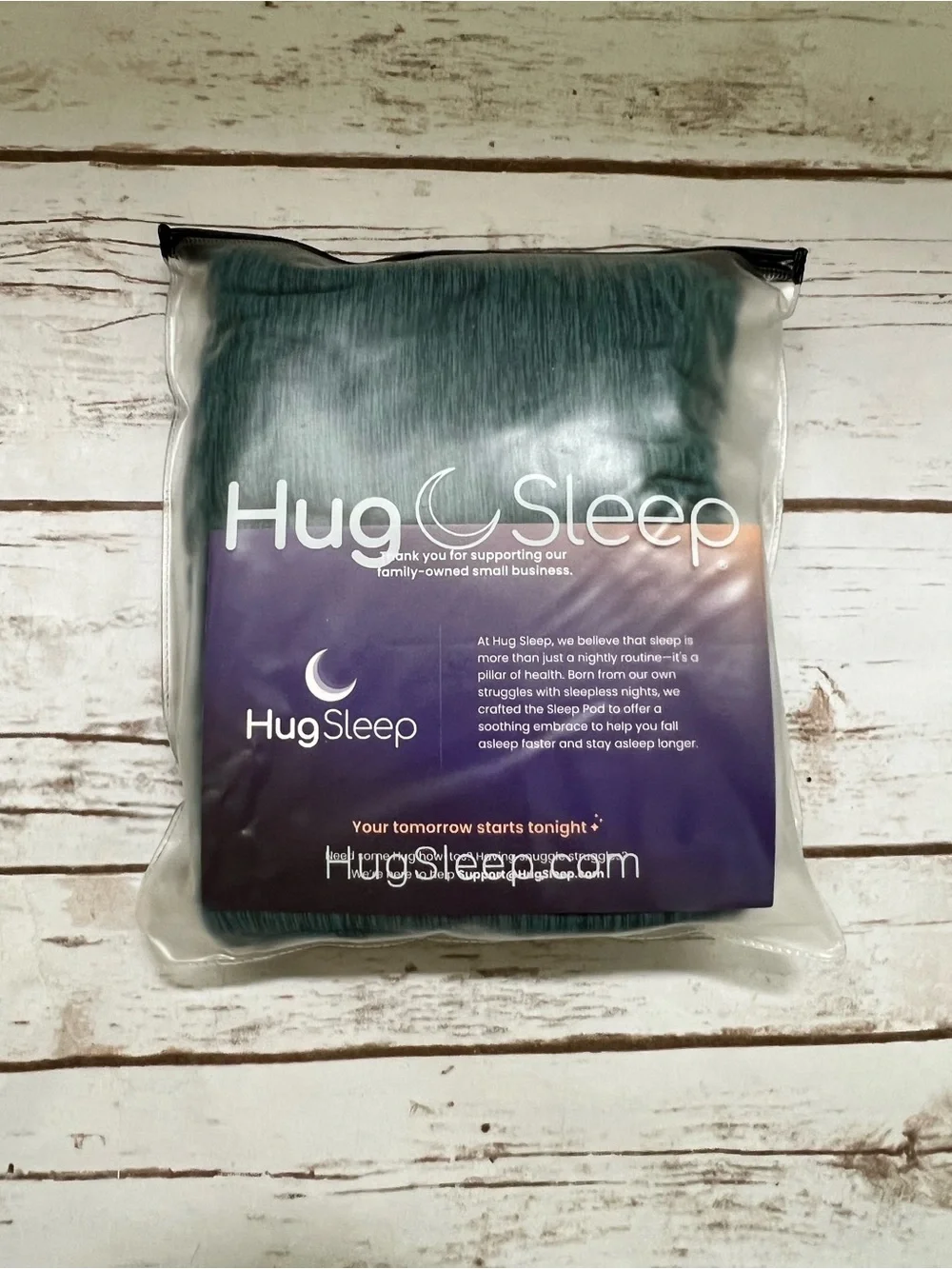 HugSleep NWOT Blue/Green Sleep Pod - size Tween